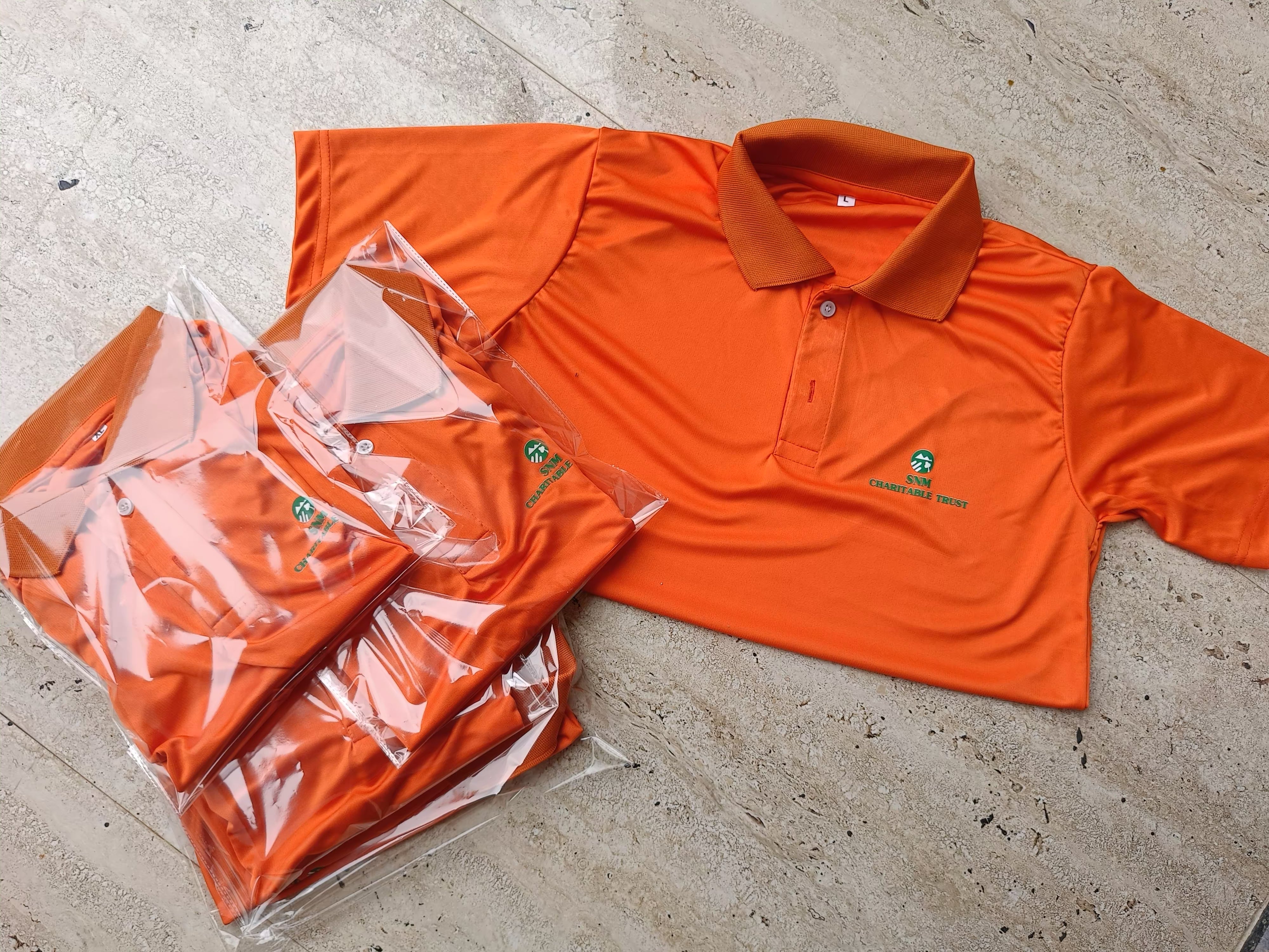 Smooth Polyester Jersey Polo Neck