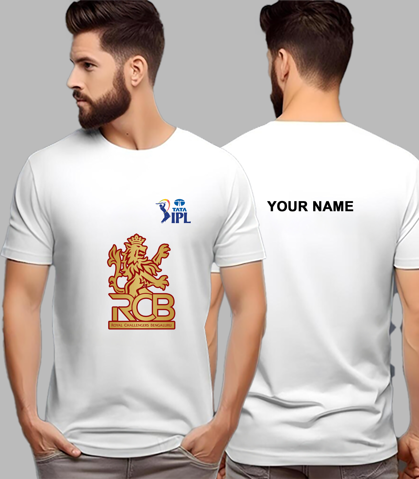 RCB IPL T-shirt 2025 with Your Name
