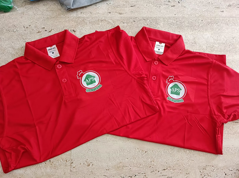 Smooth Polyester Jersey Polo Neck