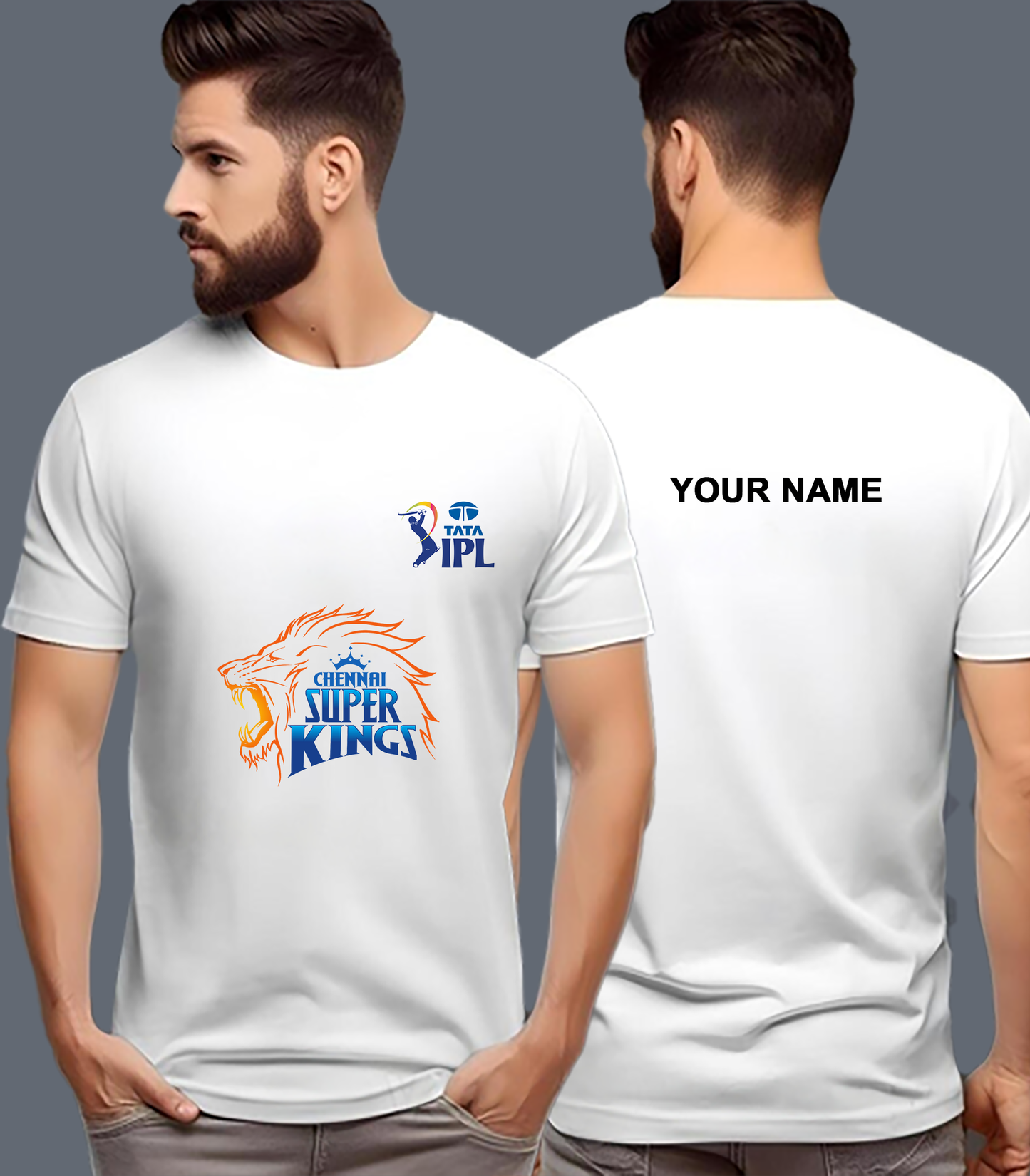 CSK IPL T-shirt 2025 with Your Name