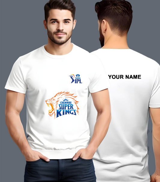 CSK IPL T-shirt 2025 with Your Name