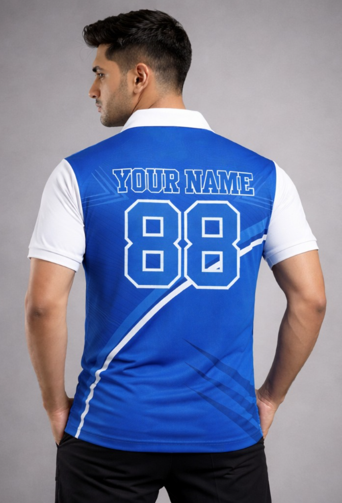 Sky blue Sports Jersey | Customizable Cricket Jersey