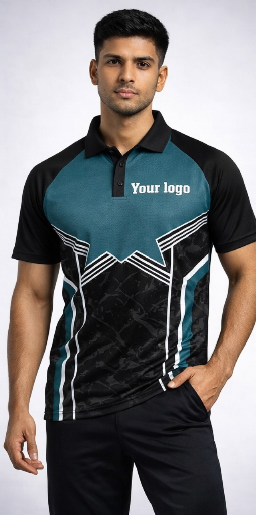 Blue - Black  Sports Jersey | Customizable Cricket Jersey