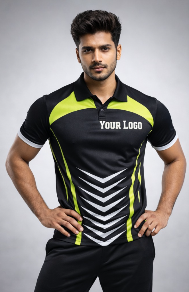 Black Sports Jersey | Customizable Cricket Jersey