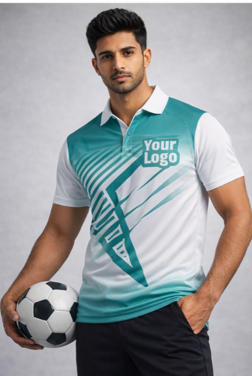 White - Green Sports Jersey | Customizable Cricket Jersey