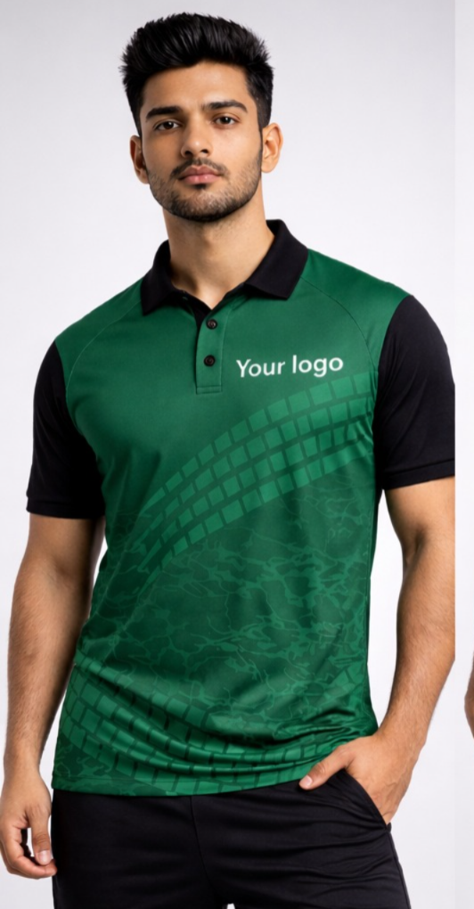 Green Sports Jersey | Customizable Cricket Jersey