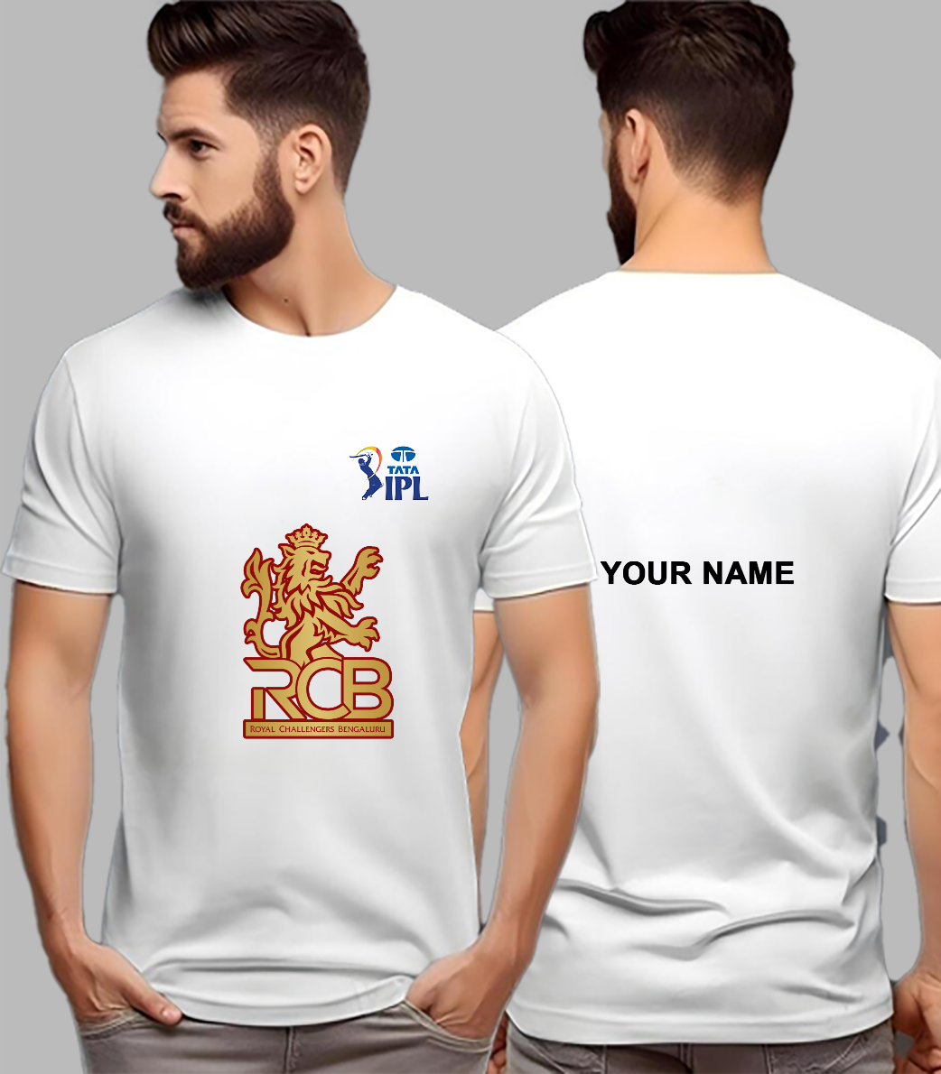 RCB IPL T-shirt 2025 with Your Name