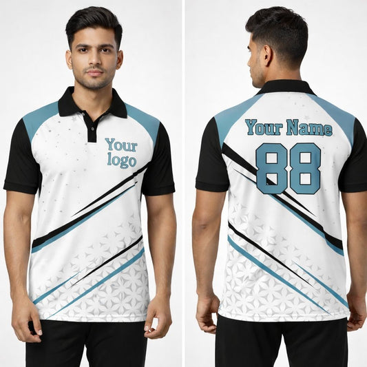 White - Sky Sports Jersey | Customizable Cricket Jersey