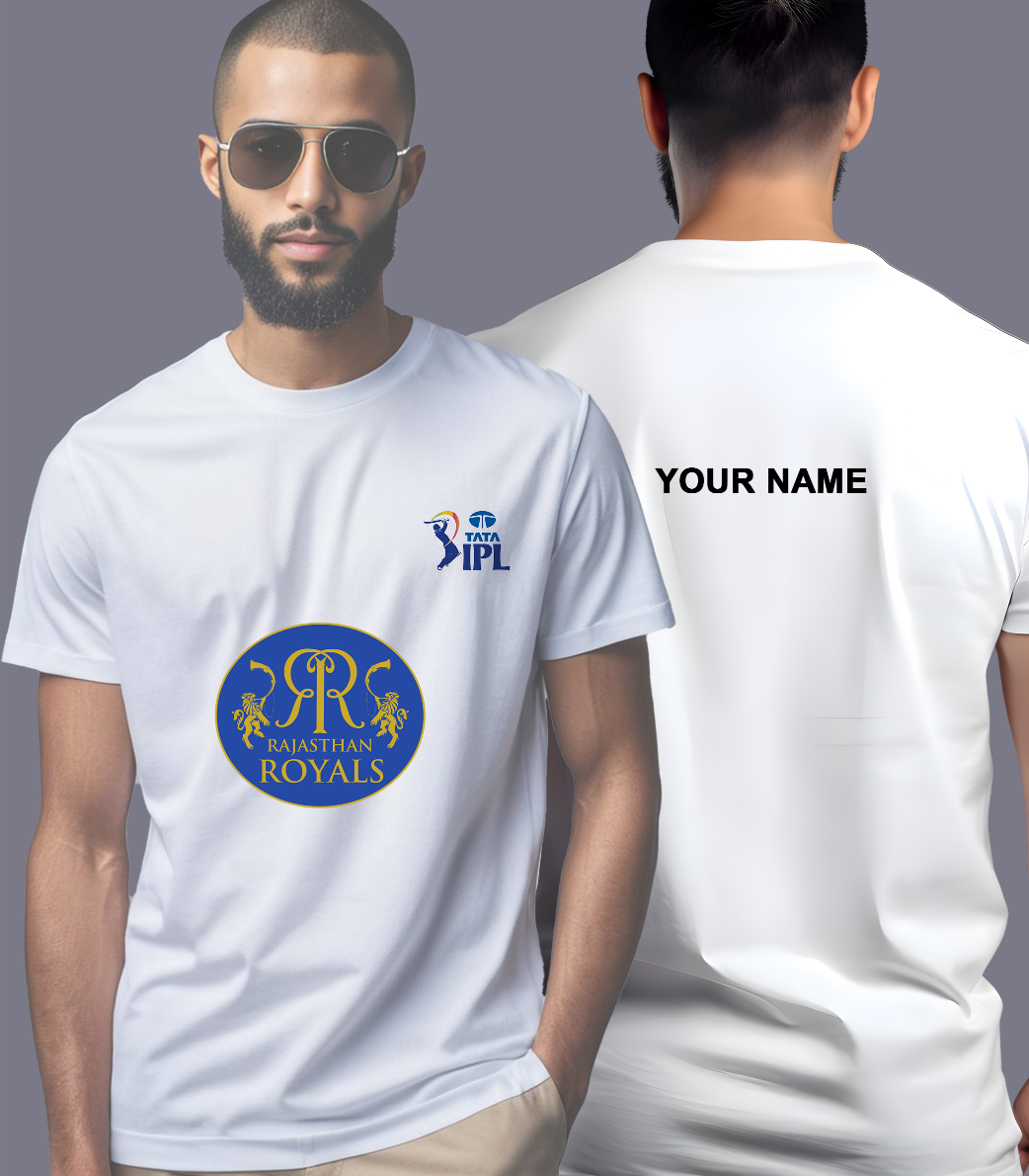 RR IPL T-shirt 2025 with Your Name