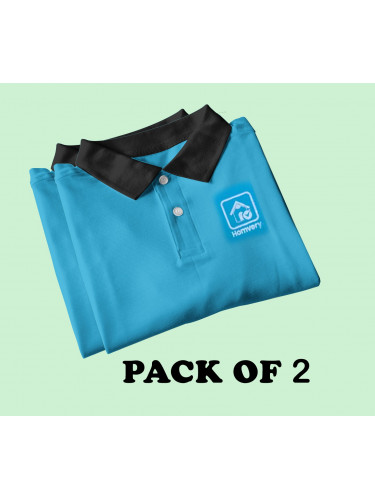 Homvery Polo T-shirt| Pack of 2