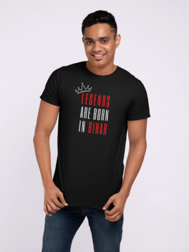 Legends are born in Bihar Unisex T-shirt