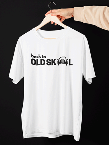 Back To Old Skool White Unisex T-shirt