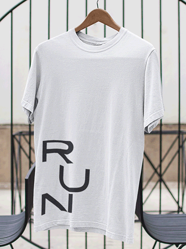 Run Fitness White Unisex T-shirt