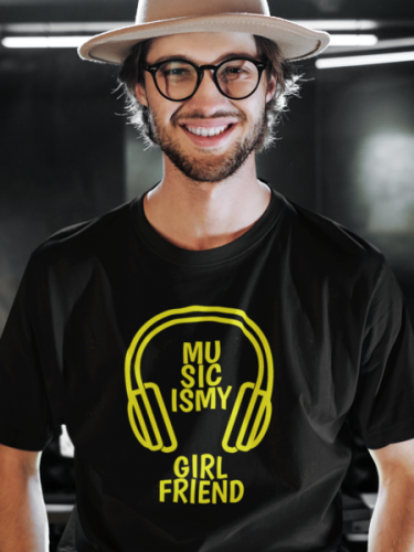 Music is My Girlfriend Unisex Tshirt