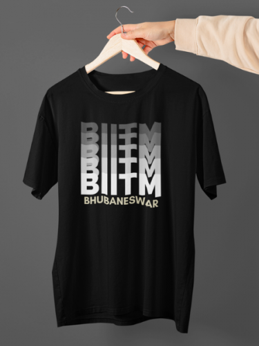 BIITM Printed Black T-shirt