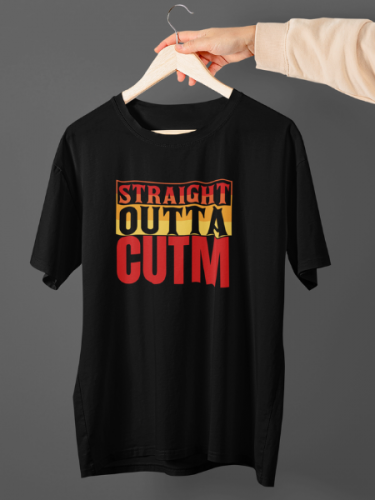 Straight Outta Cutm Black T-shirt