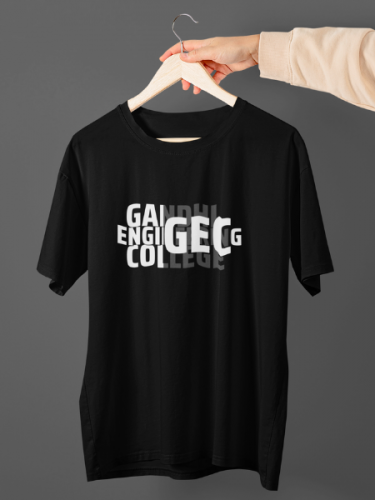 Gandhi Engineering College Black T-shirt