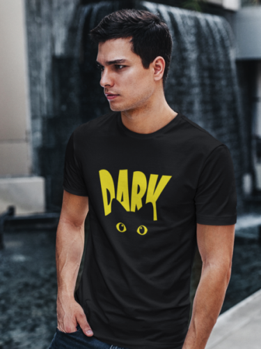 Dark Tshirt |Black |Flaunt Doodle