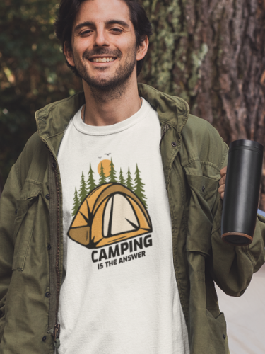 Camping Is The Answer Travel T-shirt