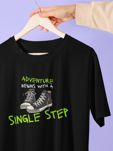 Adventure Begins With A Single Step T-shirt