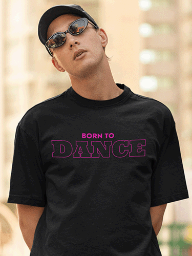 Born To Dance Round Neck Unisex T-shirt