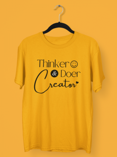 Thinker and Doer is a Creators T-shirt