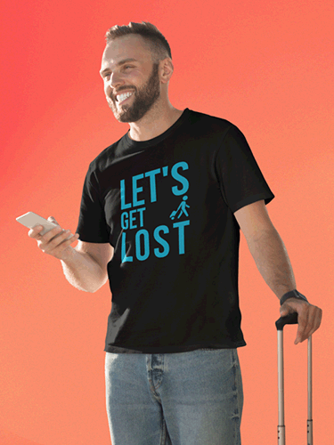 Let's Get Lost Travel Unisex T-shirt 