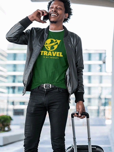 Travel Bottle Green Unisex T-shirt