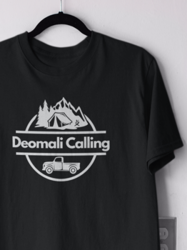 Deomali Calling Black T-shirt