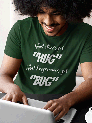 Programmers Get Bug|Coding Unisex T-shirt