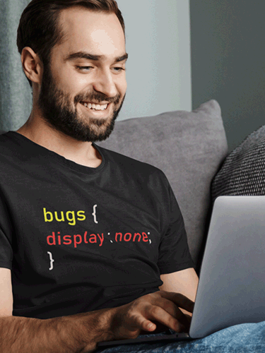 Bugs Display None|Coding Unisex T-shirt