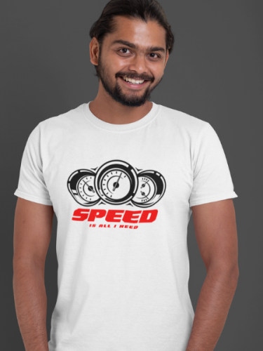  Speed All I Need Biker Tshirt 