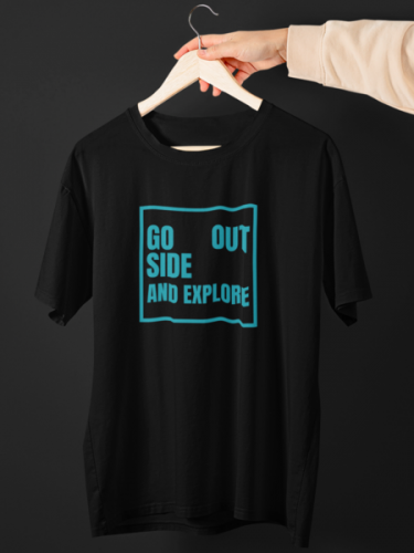 Go outside & Explore |Biker unisex T-shirt