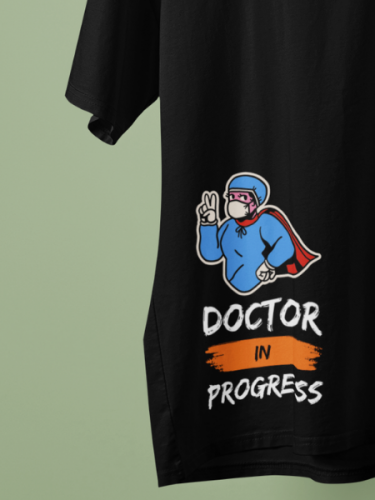 Doctor In Progress Black T-shirt