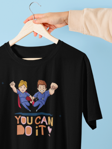 You Can Do It Black T-shirt