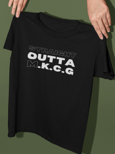 Straight Outta MKCG Black Unisex T-shirt