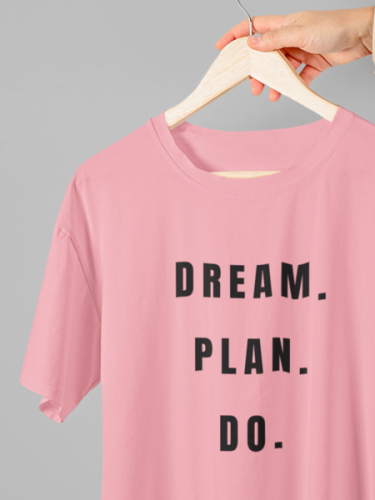 Ḍr̥ēām Plan Do Printed T-shirt