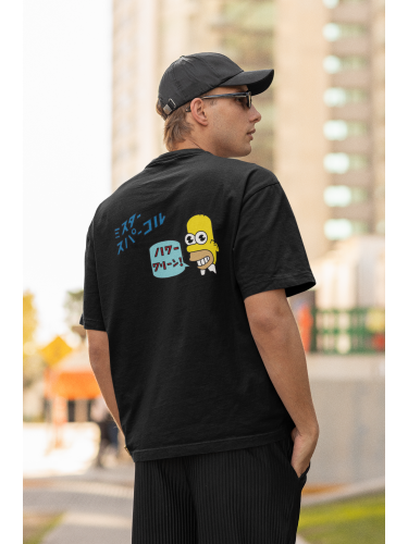 Simpsons Oversized T-Shirt (Black) | Naach Mubaarak