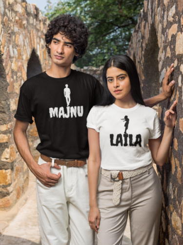 Couple t shirt Laila Majnu