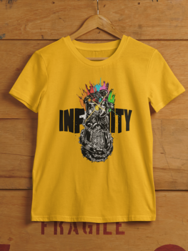 Infinity Yellow Tshirt  | Pixpire