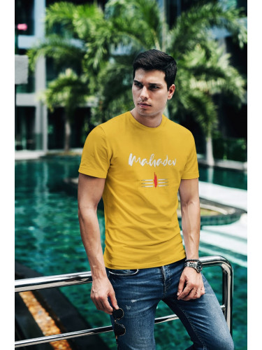 Mahadev yellow Tshirt  | Pixpire