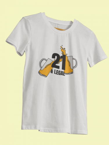 21 and Legal Foodie T-shirt