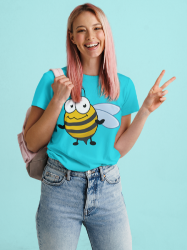 Honey Bee Cartoon T-shirt