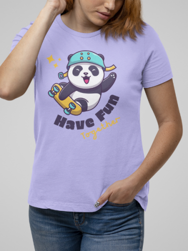 Fun Together Panda Cartoon T-shirt