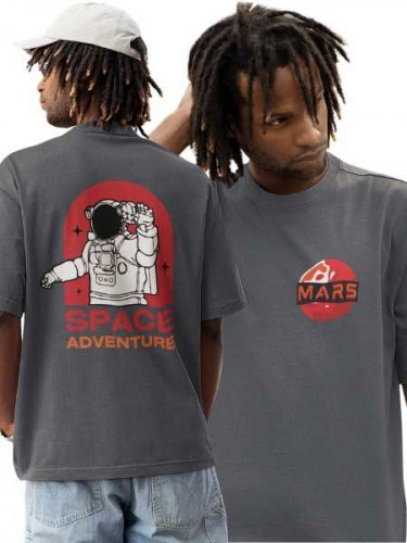 Space Adventure Mars Oversized Tshirt ,Travel Tshirt