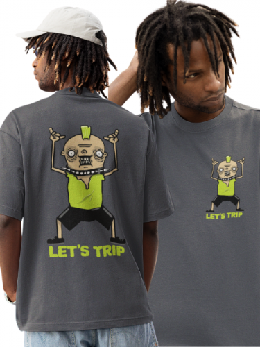  Let's Trip Oversized Tshirt ,Travel Tshirt